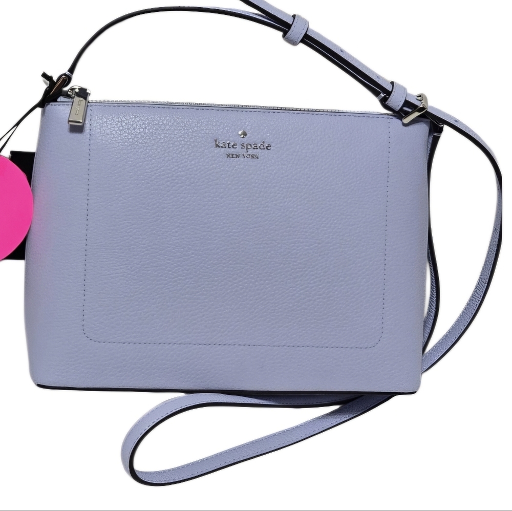 Kate Spade Leila  Light Purple Leather Crossbody Bag Nwt